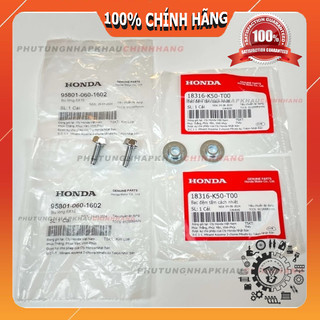 Ốc + ắc ốp pô honda tay ga ab air blade vario click vision scoopy, lead pcx sh