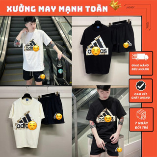 Bộ quần áo nam đát vân đá loang nâu in siêu đẹp - bộ thể thao nam đát in siêu đẹp