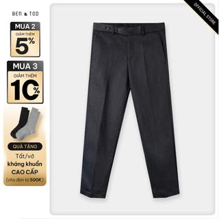 Quần dài tây nam ben & tod sl2120bc203 form slimfit cotton co giãn thoáng mát cao cấp local brand