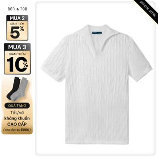 Áo thun cổ tròn form casual fit ben & tod cs1210bb398 cổ v thanh lịch sang trọng basic