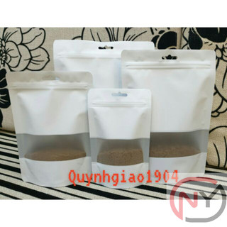 Túi zip 2 mặt sữa có cửa sổ - [1kg/size]