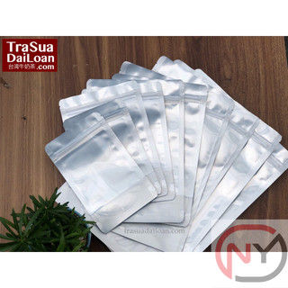 [1kg/size] túi zip 1 mặt bạc 1 mặt trong đáy đứng, hàng đẹp