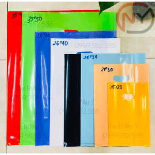 [500gr/size] - Túi nilon bóng dẽo, túi pe nhiều màu nhiều size(DÀY, BÓNG, DẼO DAI)