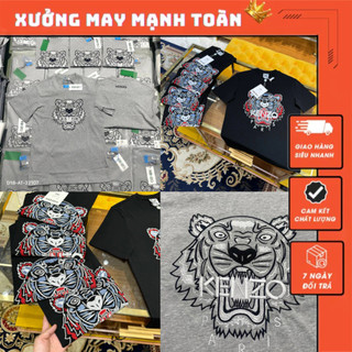 Áo phông nam ken zô hổ thêu 7 màu siêu nét - áo thun nam nữ thêu hổ siêu đẹp