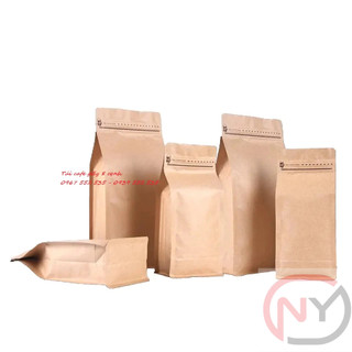 [1kg/size] Túi zipper giấy 8 cạnh đựng cafe, trà, hạt