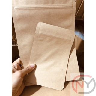 [1kg/size] túi zip giấy kraft đáy đứng không cửa sổ