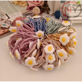 [Freeship từ 50k] 1 dây cột tóc hình trứng ốp la