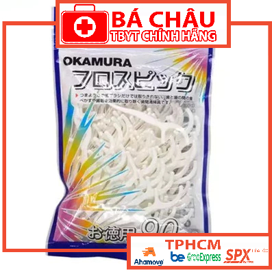[CHÍNH HÃNG] Tăm Chỉ Kẻ Răng OKAMURA (Dạng Bịch 50 cây hoặc 90 cây)