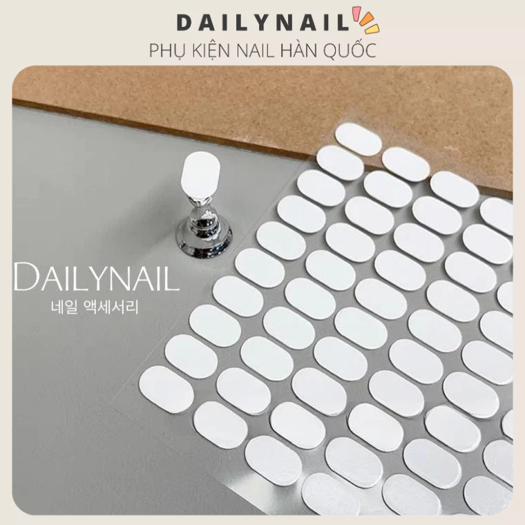 Keo Silicon dán đế móng làm mẫu (Set 1 tờ 100 miếng dán)