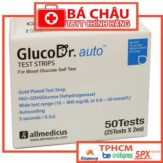 [CHÍNH HÃNG] GLUCO DR - Que thử đường huyết dùng cho máy GlucoDr, test tiểu đường, đái tháo đường