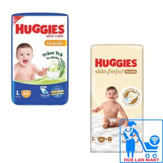 Bỉm - Tã Quần Huggies Skin Care L68/ Skin Perfect L60+6 (Cho Bé 9-14kg)