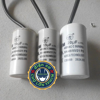 Capa nhựa dùng cho mô tơ 10uf-15uf-20uf ( 300VAC-400VAC)
