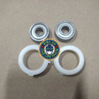 Combo 2 vòng nhựa trắng & 2 bạc đạn 608