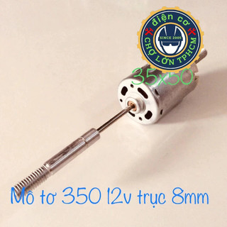 Mô tơ 350-12v Mô tơ điện 12v dùng chế quạt 12v sử dụng bình ắc quy DC12v