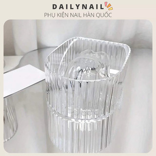Bát ngâm tay mica làm Nail. Ngâm tay mềm da khi làm móng
