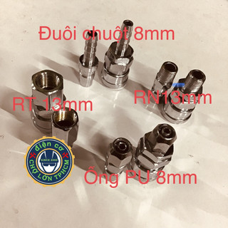 4 kiểu khớp nối nhanh inox (RN - RT- đuôi chuột - ống pu)