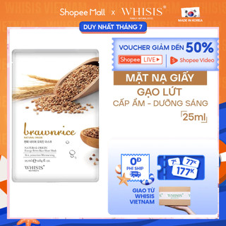 Mặt Nạ Dưỡng Da Gạo Lứt WHISIS Nature Origin Energy Giúp Tái Tạo Làn Da, Giúp Da Sáng Và Hồng Hào