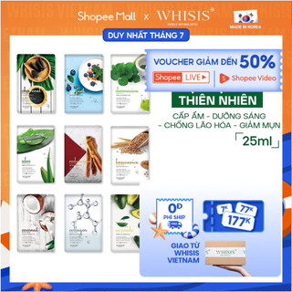 Mặt Nạ Giấy Hàn Quốc WHISIS Chiết Xuất Thiên Nhiên Giúp Dưỡng Da, Cải Thiện Làn Da 25ml
