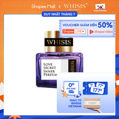 [Che Tên] Nước Hoa Vùng Kín Cho Phái Nữ Whisis Love Secret Inner Perfume 7ml