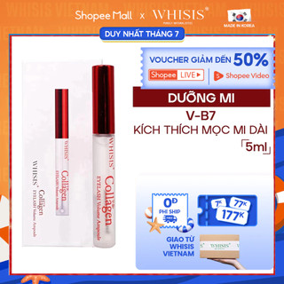 Tinh chất dưỡng dài mi whisis collagen v-b7 eyelash volume ampoule 5ml