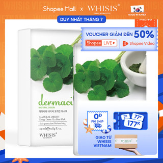  Combo 10 Mặt Nạ Rau Má WHISIS Nature Origin Energy Derma Cica Tái Tạo Da Giúp Giảm Nám Và Sẹo 25ml miếng 