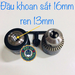 Đầu khoan sắt 16mm trục răng13mm (thông số quốc tế 1/2 - 20UNF)
