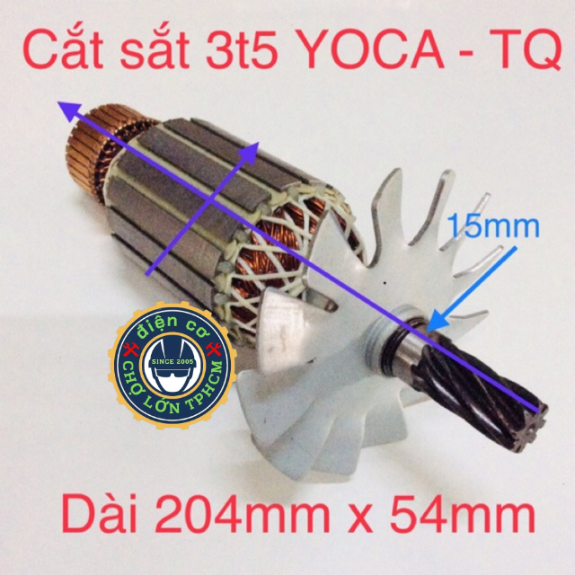 Rotor máy cắt sắt YOCA 3t5