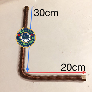 Ống L dùng trong máy hơi - máy nén khí (2 đầu răng trong 15mm)