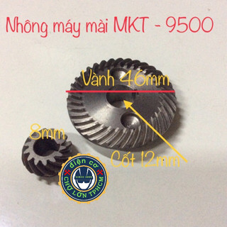 Bộ nhông máy mài 1t MKT 9500 cốt nhông lớn 12mm cốt nhông nhỏ 8mm