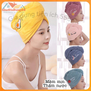 Khăn lau khô tóc siêu thấm hút,khăn ủ đầu,khăn quấn khô tóc siêu nhanh