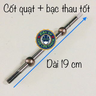 Trục quạt 8mm và 2 bi thau tốt dài19cm dùng cho quạt B3 B4