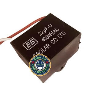 Capa vuông nhựa đen 22uf-400v ( tụ điện khởi động vuông 22uf-400v)