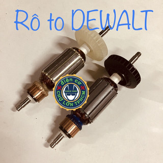 Rotor máy mài 100mm DEWALT 810 ( hàng DCA chuẩn ) CHIỀU DÀI 178mm THÂN 35mm CỐT BẠC ĐẦU 8mm ĐUÔI 7mm