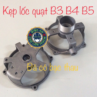 Kẹp nhôm sa to quạt B3-B4-B5 có gắn sẵn bạc thau