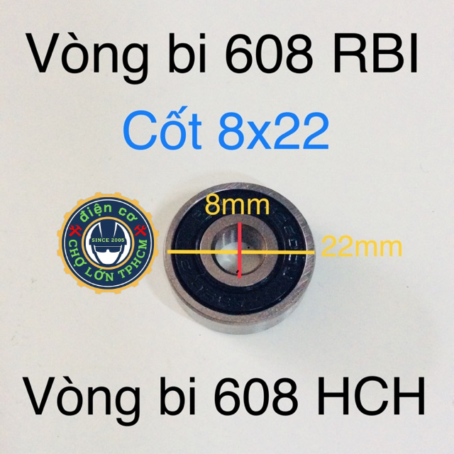 combo 2bạc đạn 608 RBI hoặc bạc đạn 608 HCH