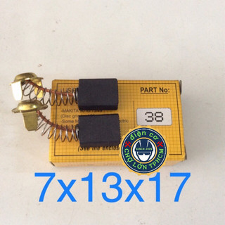 Chổi than carbon mã số 38 dày7mm ngang13mm