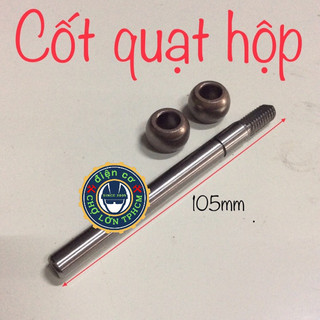 Trục quạt hộp dài 105mm hoặc trục quạt hút mùi dài 95mm ( kèm 2 viên bạc mỗi loại)