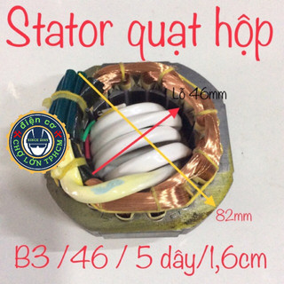 Sa to quạt tròn dày 1P5 dây đồng 100% đk roto 46 - lốc quạt đảo sàn nhà (5 dây số)