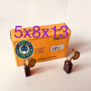 Chổi than carbon mã số 58M có rảnh dày 5mm ngang 8mm dùng cho máy Chunghop