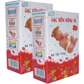 [CHÍNH HÃNG] - Gạc rốn ĐÔNG FA cho bé - Hộp 3 cái