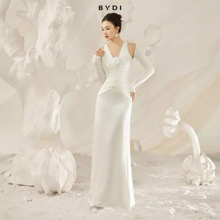 Đầm Body Nữ Dáng Dài Cách Điệu Cut Out Vai Dài Tay Tôn Dáng BYDI Design | ROMY DRESS