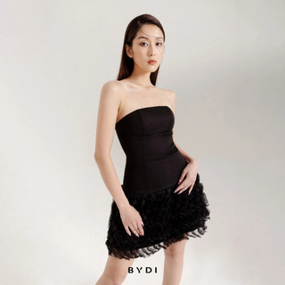 Đầm cúp ngực nữ bydi design dáng ngắn thiết kế váy xoè sang trọng | mia