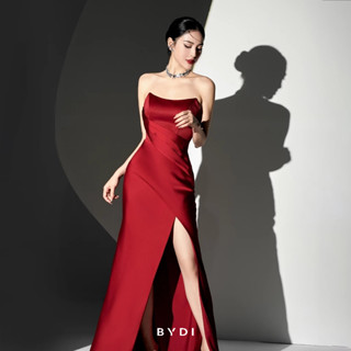  Đầm Cúp Ngực Nữ Đỏ Cách Điệu Thiết Kế Sẻ Tà BYDI Design | STELLA DRESS 