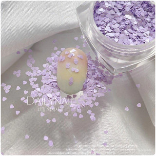 Tim nhí ẩn móng Pastel, Nhũ ẩn móng Trang trí móng (Set 6 màu)