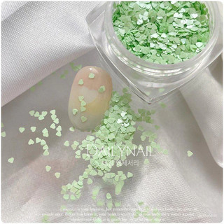 Tim nhí ẩn móng Pastel, Nhũ ẩn móng Trang trí móng (Set 6 màu)