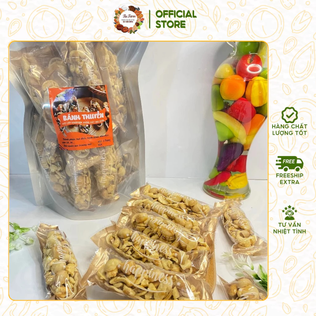 Bánh Thuyền Hạt Điều Macca, Snack Hỗ Trợ Người Ăn Kiêng, Tập Luyện, Bánh Ngũ Cốc Dinh Dưỡng