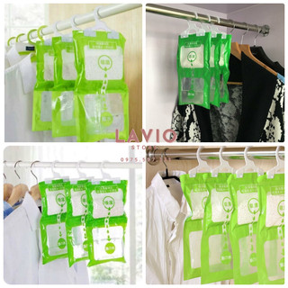 Túi Hút Ẩm Đa Năng Có 2 Ngăn Chống Ẩm Mốc Treo Tủ Quần Áo 2253 Lavio Store