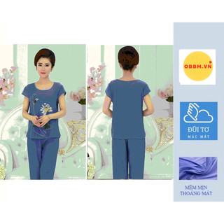 bộ quần áo trung niên mặc ở nhà mềm mát lịch sự