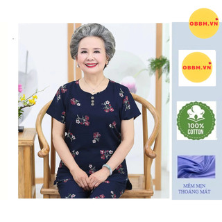 Bộ quần áo cho người già trung niên cao cấp mềm mát