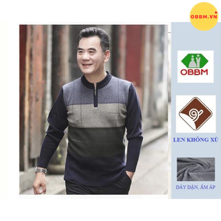 ÁO LEN NGƯỜI GIÀ mềm mịn không bai xù tặng bố tặng ông ( len ông) có hỏa tốc